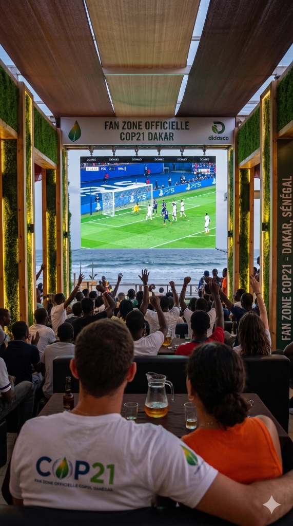 Concert et écran géant dans la Fan Zone